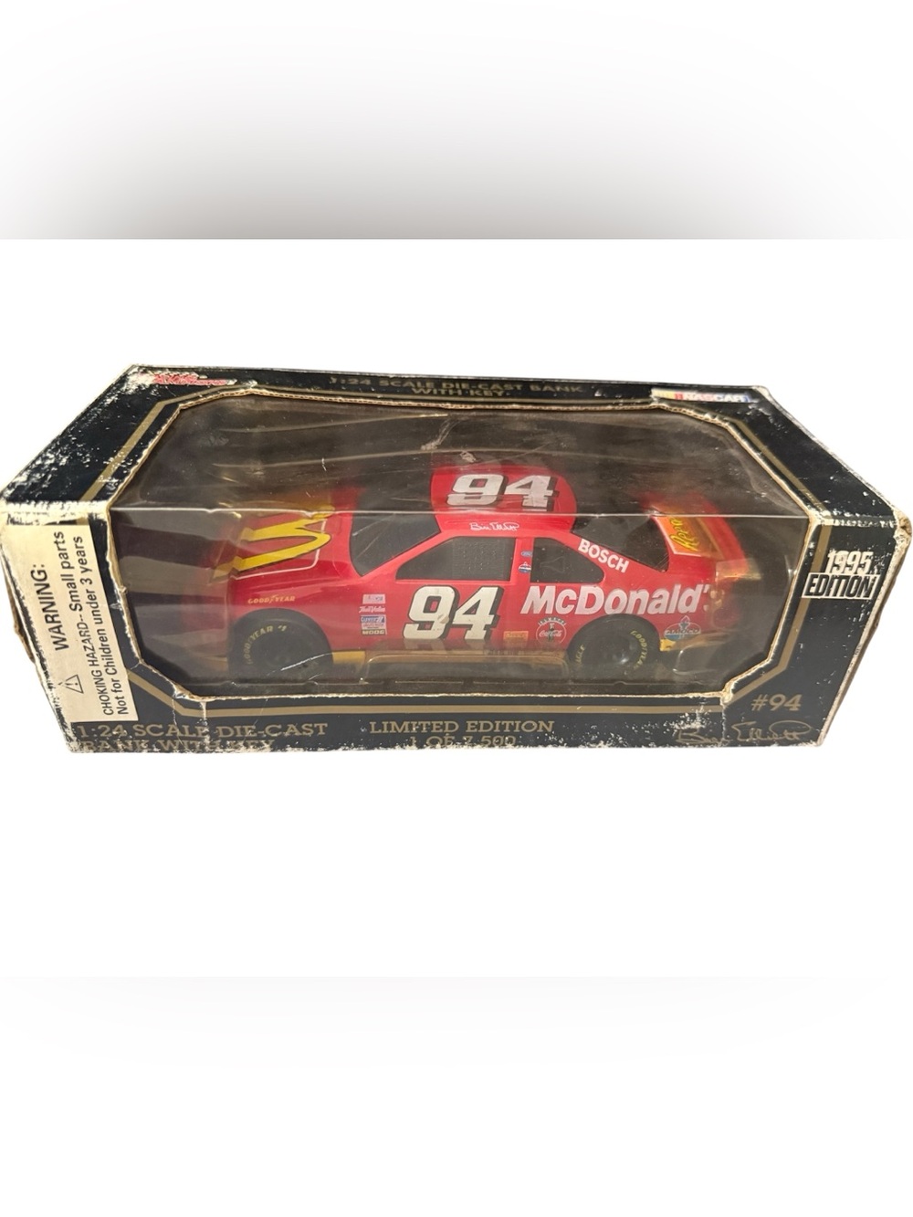 McDonald's Red #94 Die-Cast Kids Toy Car Bank